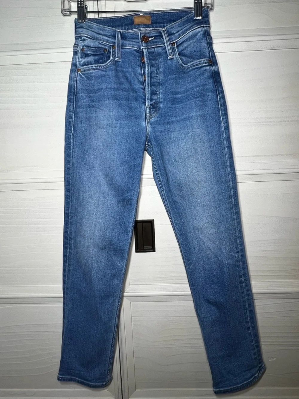 MOTHER The Tomcat High-Rise Jeans Wash Layover Sz 24 - Picture 13 of 16